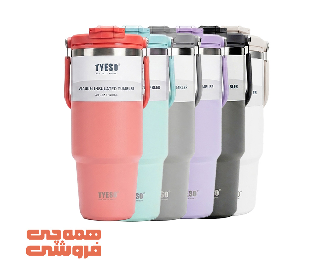 1200 ml تراول ماگ تایسو ۱۲۰۰ میل. استیل ۳۰۴ دو جداره. ظرفیت ۱.۲ لیتر. همراه با نی و برس نی. مناسب آب و نوشیدنیهای سرد. نه ادایی، نه گرون.